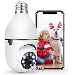 Lot Wireless Security Home Cam Panoramic 360° WiFi IP 1080P HD Camera Light Bulb