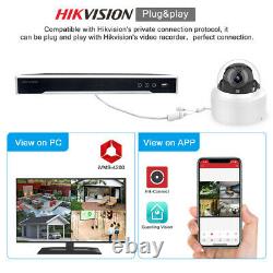 Mini 4K PTZ Hikvision Compatible Security Camera 8MP 5MP 4xZoom POE Outdoor Dome
