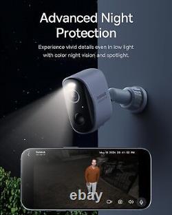 N1 2K HD 2-Cam Kit. No Subscription Fee Outside Cameras for Home Security