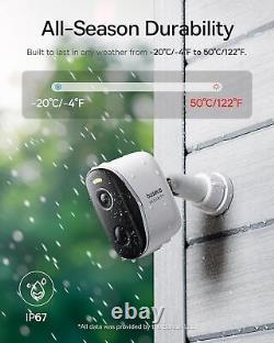 N1 2K HD 2-Cam Kit. No Subscription Fee Outside Cameras for Home Security