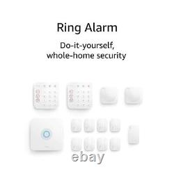 NEW 14 Piece Kit Ring Alarm 2nd Generation Home Security System White