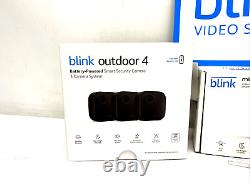 NEW Blink Home Security Camera System Bundle 4 Outdoor/Indoor + Video Doorbell