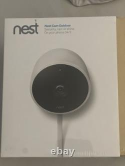 NEW! Google Nest Cam Outdoor Security Wi-Fi Cameras 1080P NC2100ES White