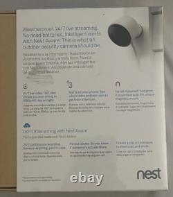 NEW! Google Nest Cam Outdoor Security Wi-Fi Cameras 1080P NC2100ES White