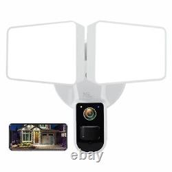 NGT Security Floodlight Camera 4400LM Outdoor 5G WIFI 1080P IP65 Waterproof PIR