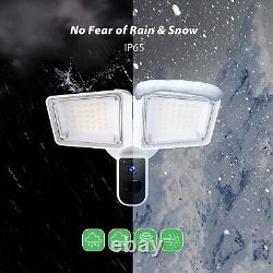 NGT Security Floodlight Camera 4400LM Outdoor 5G WIFI 1080P IP65 Waterproof PIR