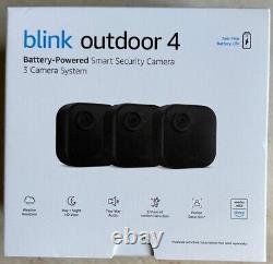 New 2024 Blink Outdoor 4 (4th Gen) 3 Camera Wireless HD Home Security System