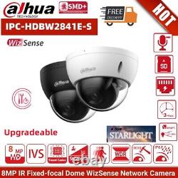 New Dahua 4K 8MP AI Mic Starlight IP Camera IPC-HDBW2841E-S POE Home security IR