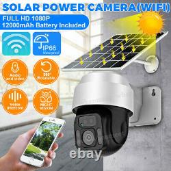 New Solar Powered WiFi Security Camera Wireless Outdoor PTZ Camera Waterproof