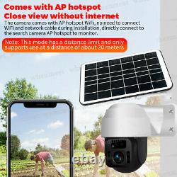 New Solar Powered WiFi Security Camera Wireless Outdoor PTZ Camera Waterproof