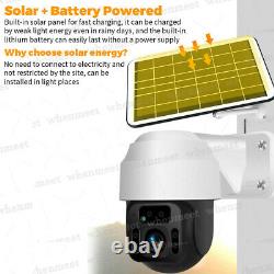 New Solar Powered WiFi Security Camera Wireless Outdoor PTZ Camera Waterproof