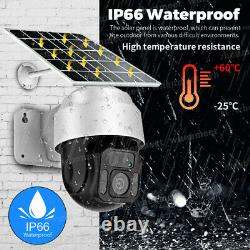 New Solar Powered WiFi Security Camera Wireless Outdoor PTZ Camera Waterproof