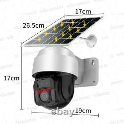 New Solar Powered WiFi Security Camera Wireless Outdoor PTZ Camera Waterproof