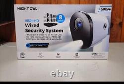 Night Owl Security Camera System Wired 12 Channel Bluetooth DVR 1TB 8 Cams NEW
