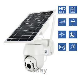 NuCam Solar Powered WiFi Security Camera Wireless Outdoor PTZ 64Gb Memory Card