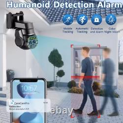 Outdoor AI intelligent WiFi Dual Lens 10x Zoom 6MP High-definition Color Night V