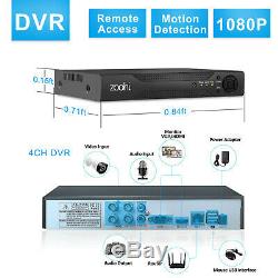 Outdoor CCTV Security Surveillance Camera 8Channel NVR System Home 1080P HD 1TB