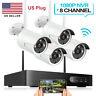 Outdoor Hd 1080p Cctv Ip Camera Wireless Wifi System 8ch Nvr Home Security Kit