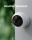 Outdoor Home Security Camera Wireless Motion-activated Spotlight 1080p White