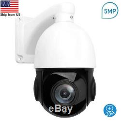 Outdoor PTZ IP Camera 5MP Super HD Pan/Tilt 30x Zoom Speed Dome Camera Onvif IR