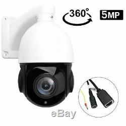 Outdoor PTZ IP Camera 5MP Super HD Pan/Tilt 30x Zoom Speed Dome Camera Onvif IR