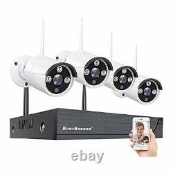 Outdoor Security Camera, 4Pcs 1080P Home Security Cameras System, 17 Piece Set