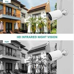 Outdoor Security Camera, 4Pcs 1080P Home Security Cameras System, 17 Piece Set