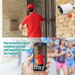Outdoor Security Camera, 4Pcs 1080P Home Security Cameras System, 17 Piece Set