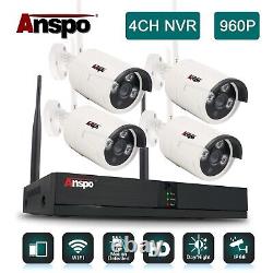 Outdoor Security Camera System CCTV Wireless 4CH NVR 960P HD Waterproof Home Kit