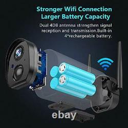 Outdoor Security Camera Wireless WiFi, Rechargeable Battery Powered Home