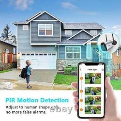 Outdoor Security Camera Wireless WiFi, Rechargeable Battery Powered Home