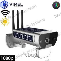 Outdoor Wireless Solar Powered IP WIFI Security Flood Light Camera