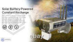 Outdoor Wireless Solar Powered IP WIFI Security Flood Light Camera