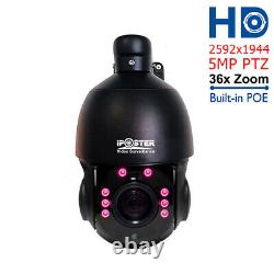 POE 30X ZOOM HD 1080P 5.0MP Outdoor PTZ IP Speed Dome Camera Waterproof IR-Cut