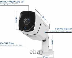 PRO Security Camera Indoor Outdoor System 1080p Waterproof Remote Night Vision