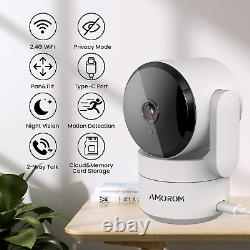 Pet Camera 360° Home Security Cameras, with Pan/Tilt, Night Vision, Motion Detec