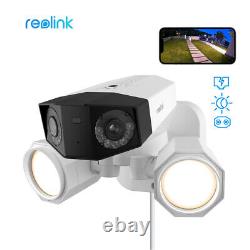 REOLINK Floodlight PoE Security Camera 180°Wide Angle 4K Color Night Vision AI