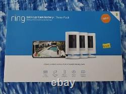RING 3 pack Stick Up Cam Indoor/Out Home Security Camera Battery Wireless NEW