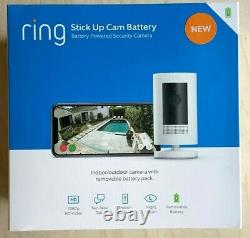 RING Stick Up Cam Battery HD Security Cam (3rd Gen) with 2-way Talk, NEW & SEALED