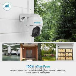 Refurbished 1080P 4G LTE Security Camera Battery Powered Pan Tilt Reolink GO PT