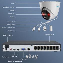 Reolink 16CH NVR 12MP PoE Home Outdoor Security Camera System RLK16-1200D8-A