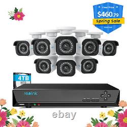Reolink 16 Channel 4TB PoE NVR Home Security Camera System Outdoor RLK16-800B8