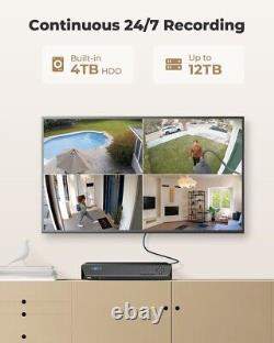 Reolink 16 Channel 4TB PoE NVR Home Security Camera System Outdoor RLK16-800B8