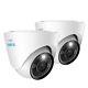 Reolink 2pack 1224a 12mp Ultra Hd Poe Security Camera Outdoor Color Night Vision