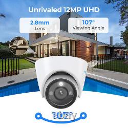 Reolink 2Pack 1224A 12MP Ultra HD PoE Security Camera Outdoor Color Night Vision