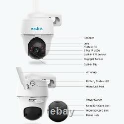 Reolink 4G LTE Solar Battery Security Camera Outdoor Home CCTV Wireless Camera