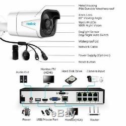 Reolink 4K 8CH 8MP PoE Home Surveillance 4 PoE Security Camera NVR RLK8-800B4 AU