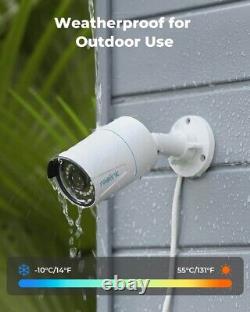 Reolink 4pcs 5MP PoE IP Security Camera Audio Record Night Vision with AI 510A