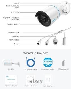 Reolink 4pcs 5MP PoE IP Security Camera Audio Record Night Vision with AI 510A