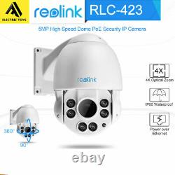 Reolink 5MP PTZ Security Camera POE IP Pan&Tilt 4x Optical Zoom Outdoor RLC-423